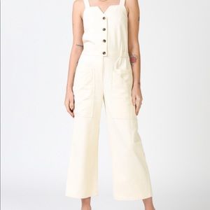 Current Air Los Angeles Twill Jumpsuit Large NWT